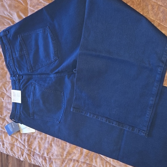 Target Denim - Target Navy Blue High-Rise Wide-Leg Jeans